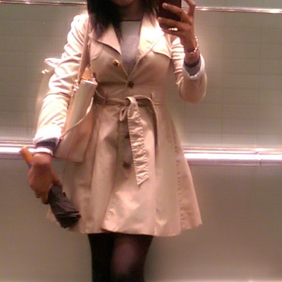 H&M Jackets & Blazers - H&M Tan a-line Trench Coat